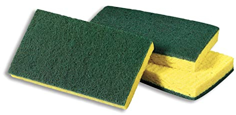 Scotch-Brite 74 Medium Duty Scrub Esponja, 6 – 3/32 x 3 – 19/32 x 11/16 de grosor (diseño de 20)