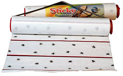 Sticky Fly Catcher - Sticky Paper - 12 Sheets 107 x 320mm