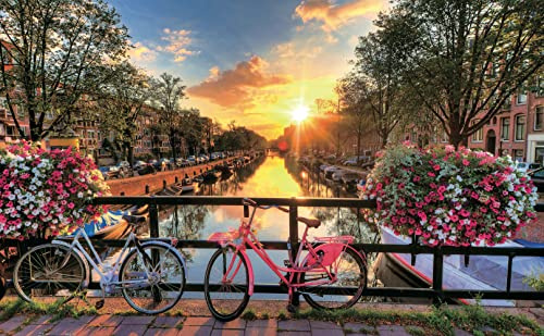 Pintoo - H1770 - Beautiful Sunrise over Amsterdam - 1000 Piece Plastic Puzzle by Pintoo