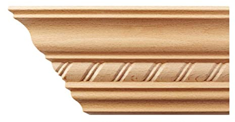 Kranzleiste 69 x 69 mm, Buche roh Länge 2440 mm