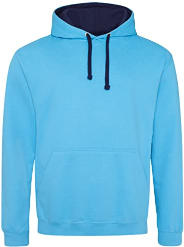 AWDis Men's Varsity Hoodie Hooded Sweatshirt