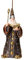 Hexer Zauberer Deko Anhänger Weihnachten Ornament Christbaumschmuck, braun, Gold, anthrazit 12cm
