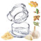 Nextrend Ginger Twister 4a generazione, tritacarne per zenzero, erbe, noci e altro, portatile, senza BPA, lavabile in lavastoviglie (trasparente)