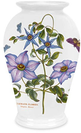 Portmeirion Home & Gifts BGHB58050 Canton Vase Clematis, Keramik, Mondstein, 20,3 cm