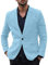 Xmiral Herren D黱n Jackett Outwear Umlegekragen Einfarbig Sport Shirt mit Tasche Slim Fit Wanderjacke Formal Gesch鋐t Arbeitspl鋞ze Mantel(b Himmelblau,XL)