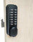 ShouSiFang serrure de porte coulissante numérique à code facile,Sans clé (Noir)