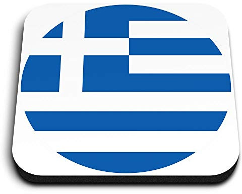 1 x Square MDF Fridge Magnet - Greece Greek Flag 9046