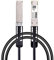 Cable pasivo QSFP+ DAC 40GBASE-CR4 de cobre de conexión directa pasiva Twinax QSFP+ para Cisco QSFP-H40G-CU2M, Ubiquiti, Mikrotik, Supermicro, interruptor abierto, 2 metros