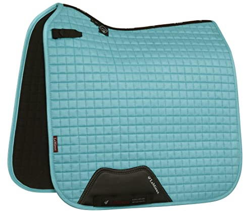 LeMieux Dressur Suede Square Schabracke - Schabracken für Pferde - Reitausrüstung und Zubehör (Azur-Large)