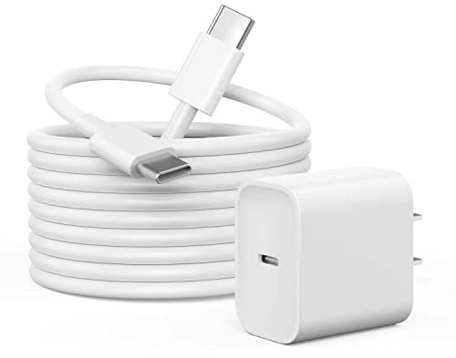 iPad Pro Charger, USB C Fast Charger, 20W ipad Charger with 10 FT USB C Cable Apple Certified Compatible with iPad Pro 12.9/11 inch 2021/2020/2018, iPad Air 4th Gen/iPad Mini 6th Gen, Pixel, Galaxy