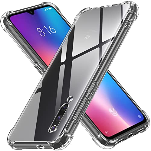 ivoler Klar Silikon Hülle für Xiaomi Mi 9 mit Stoßfest Schutzecken, Dünne Weiche Transparent Schutzhülle Flexible TPU Durchsichtige Handyhülle Kratzfest Case Cover