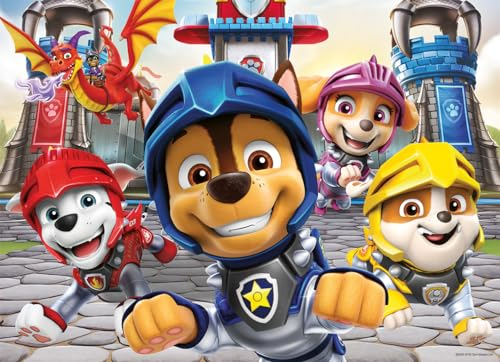 Nathan - Puzzle für Kinder - 100 Teile - Die Ritter der Paw Patrol - für Kinder ab 6 Jahren - hochwertiges Puzzle - Dicker und strapazierfähiger Karton - Action & Abenteuer - 86159