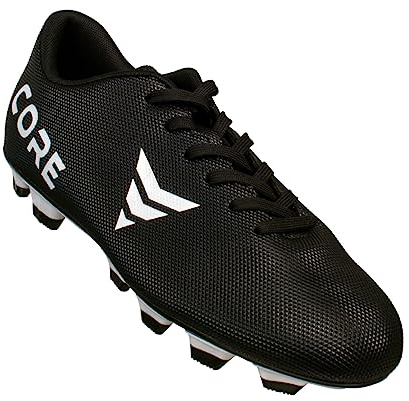 Nordcore American Football Schuhe – Langstollen-Fußballschuhe für Sport und Training – Weiche, atmungsaktive, leichte Fußballschuhe für Herren und Frauen – rutschfeste Laufsohle - Schwarz, 41 EU