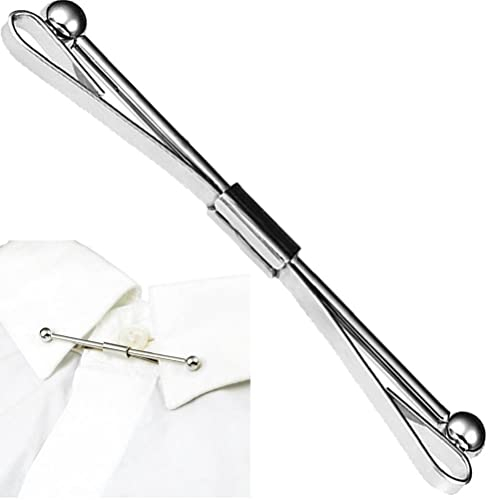 Hommes classique cravate col barre broches broches pour chemises métal cravate barre pincement pinces épingles à cravate pour cadeau de mariage d'affaires