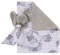 Disney Dumbo Babydecke und Sicherheitsdecke, superweich, Sherpa, Grau und Weiß, 2-teiliges Set