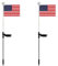 Uonlytech 2 Stücke Tag Solar Weg Licht Usa Lichter Dekoration Fahnenmast Led mit Garden of Stake Amerikanisch für Outdoor Soalr Unabhängigkeit Landschaft Pole Flag Juli