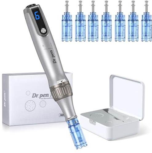 Dr. Pen M8S Elettrica Senza Fili Derma Pen, Derma Penna Microneedling, Regolabile Microneedle Strumento, Riparazione Della Pelle Penna con 7 Pezzi di Aghi Originali Cartucce (Bestauty X Dr. Pen)