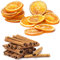 20 tranches d'orange séchées et 20 bâtons de Cannelle, tranches d'orange Naturelles, bâtons de Cannelle pour décoration de Noël, Pot-pourri de Noël pour fabriquer Une Couronne de l'Avent de Noël