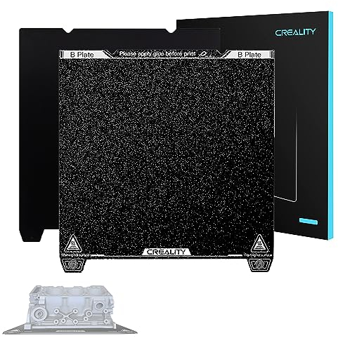 Creality - Kit de placa de construcción PEI esmerilada Ender-3 V3 SE/KE (235 x 235 mm), placa de acero flexible magnética, plataforma de impresora 3D para Ender-5 S1/K1/Ender-3/S1/3 S1Pro/3S/3