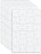 10 Blatt Leeres Puzzle, 10 x 15 cm, 24 Teile pro Blatt, Weißes DIY-Puzzle für Aktivitäten, Hochzeit, Geburtstag, Party