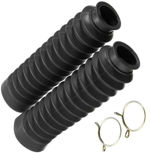 2 pièces Soufflet Protection Fourche Moto, couvercle fourche moto, Couvercle Fourche Avant Moto, Guêtres Fourche Moto, Soufflet Protection Fourche En Caoutchouc pour VTT Dirt Bike