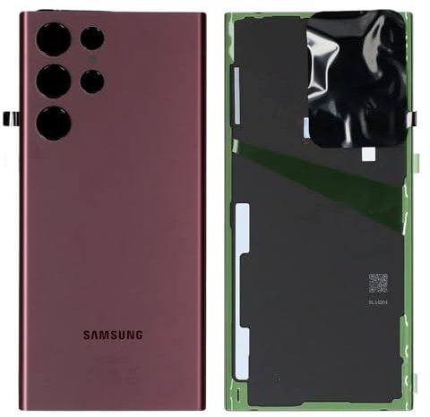 Original Samsung Battery Cover Back Cover for Samsung Galaxy S22 Ultra S908B Burgundy