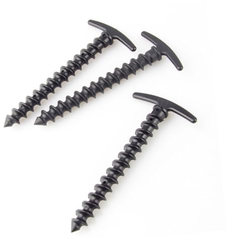 KOMBIUDA 10 Stück Spiral Zeltheringe Aus Nylon - Robuste Erdnägel Für Zelte Pavillons Gartenpflanzen Ideal Für Camping Wetterfest Und Rostfrei