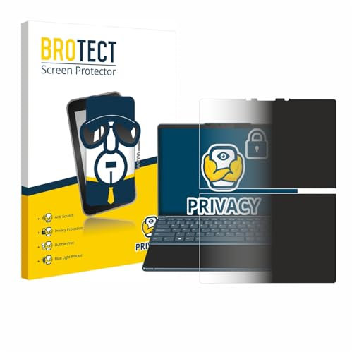 BROTECT Anti-Spy Blickschutzfolie für Lenovo Yoga Book 9i Gen 8 Privacy Screen Protector [Displayschutz-Folie, Sichtschutz, Blaulichtfilter]