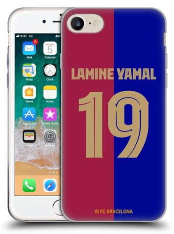Head Case Designs Offizielle FC Barcelona Lamine Yamal 2024/25 Spieler Home Kit Soft Gel Handyhülle Hülle kompatibel mit Apple iPhone 7/8 / SE 2020 & 2022