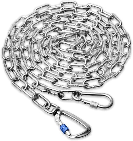 Furggis Tie-Out Leinen für Hunde，40FT Hofleine für große Hunde(Silber) | Mit Drehbarem Haken, Outdoor Hundebindekabel für Garten, Camping & Training, Für Mittel- bis Großhunde bis 150lbs