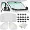 SUPAREE Parasol Interior Ducato Parasoles Termicos para Furgonetas Parasol Furgoneta Camper Protector UV para Autocaravana F-iat Ducato Boxer Jumper 3 Piezas