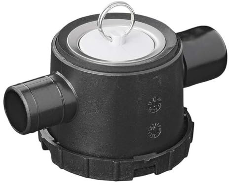 Multibros Siphon mit 2 Anschlüssen Ø39 mm – Spülenabfluss für Wohnmobil, Wohnwagen & Boot | Passend für Abwasser-Rohrsystem | Mit Edelstahl-Spülbeckenfilter, Stopfen & Dichtungen | wasserdicht
