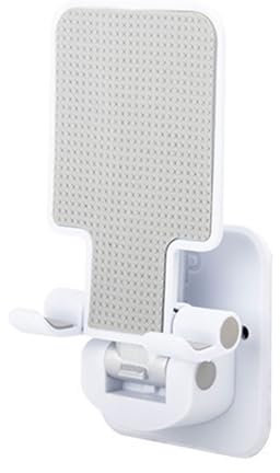 Compact Wall Mount Phone Holder Adhesive Stand Cell Phones Wall Mount ABS Rack For Smartphones & Tablets Phablet Holder