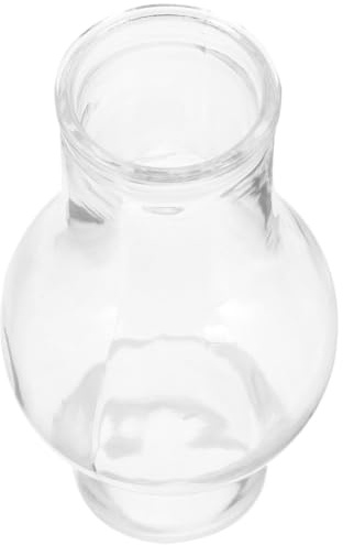 Chimenea de Repuesto para Lámpara de Queroseno de Vidrio Transparente | Diámetro de Orificio 3cm, Diseño Engrosado y Resistente al Calor, Protección contra Viento para Uso Continuo
