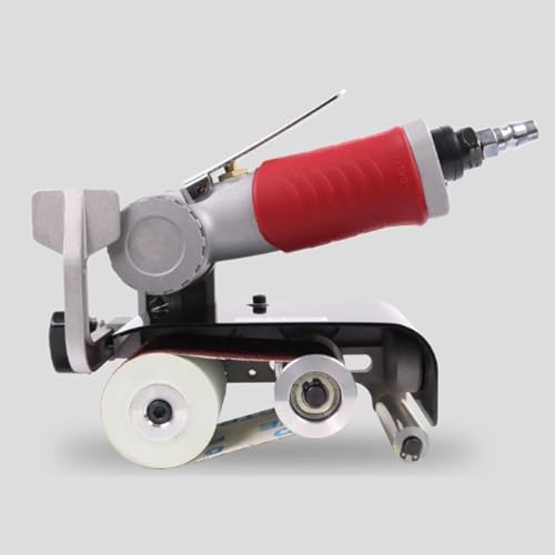 Vituord Levigatrice a Rullo Pneumatica, Levigatrice Manuale, con Nastro Abrasivo da 60 X 260 Mm, velocità 7000 Giri/min, Angolo Dell'impugnatura Regolabile, per Legno, Ferro, Alluminio