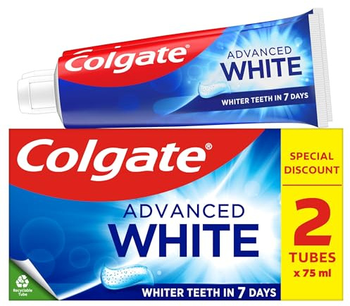 Colgate Advanced White Whitening Toothpaste 75ml x 2