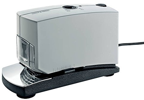 Novus B100EL Elektroheftgerät (elektronische Heftmaschine mit variabler Einlegetiefe von 5-50 mm) grau