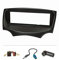 tomzz Audio 2415-051 Radioblende Set kompatibel mit Ford KA RU8 Bj.2009-2017 schwarz mit Radioadapter ISO Fakra Antennenadapter DIN ISO