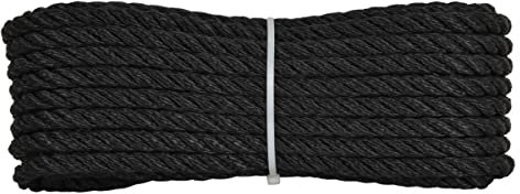 Corderie Italiane 6004226 - Hawser 00, 10 Mm-10 Mt, Negro, color: azul