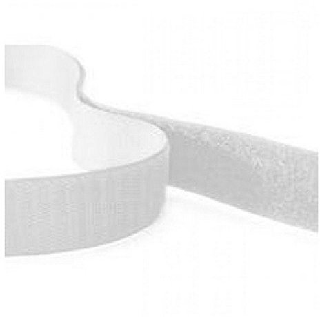 homeoutdoor® 5 M Haken- und-Loop Tape, weiß, 20 mm/2 cm breit Selbstklebend, klebende Rückseite