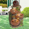 FONTANA DA GIARDINO - FONTANA A CASCATA - FONTANA DA INTERNI - FONTANA DECORATIVA - FONTANA DA CAMERA - FONTANA DECORATIVA DA INTERNI - FONTANA PER INTERNI con luci a LED 230V