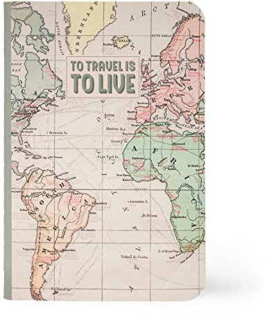 Legami - Quaderno a Righe, Foglio A6, Small, 9x13,5 cm, Tema Travel, Carta Certificata FSC® (FSC-C154586), Carta Bianca 100 g/m², a Prova di Trasparenza