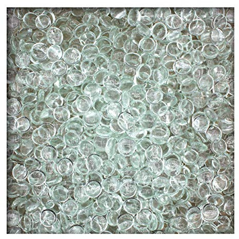 1 kg Glasnuggets Glassteine Muggelsteine Mosaiksteine Tischdeko 17-19 mm Kristall