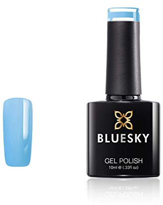 Bluesky Gel-Nagellack, Bubblegum Bottle Pastel 07, Babyblau, Hellblau, Pastell, langlebig, splitterfest, 10 ml (Trocknen unter UV-LED-Lampe erforderlich)