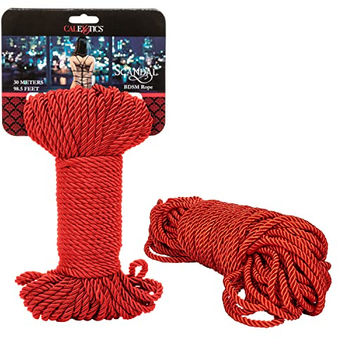 CalExotics 13032_RED Scandal BDSM Rope 30M, 1er Pack(1 x 450 g)