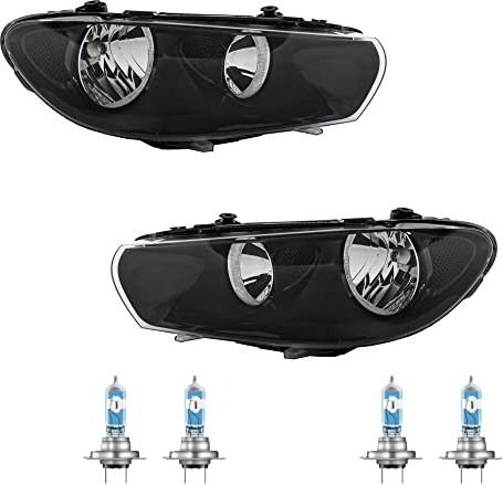 Halogen Scheinwerfer Frontscheinwerfer Set H7/ H7 für Scirocco inkl. Lampen