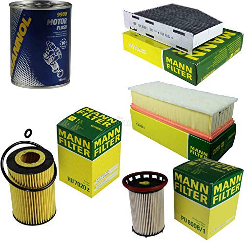 QR-Parts Set 85465211 9900 PU 8008/1 CUK 2939/1 HU 7020 z C 35 154/1 Original MANN-Filter Inspektionspaket SCT Motor Flush Motorspülung 11593619