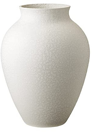 Knabstrup Keramik | Vase | Geformt mit Lehm und Leidenschaft | Elegante und Klassische Form seit 1897 | Modern Anmutend | Weiß | 27 cm