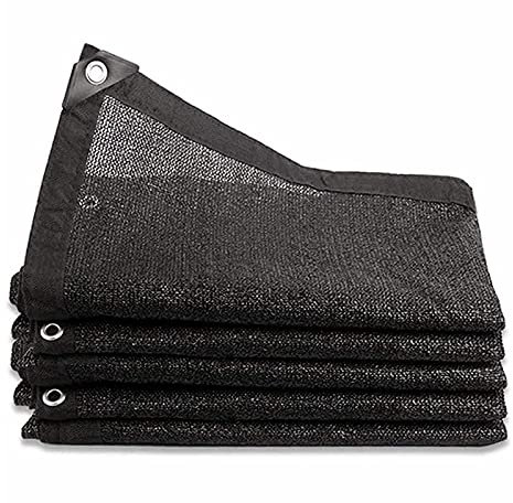 Filet D'Ombrage 4 Broches Ombrage 60% Renforce éPaissir Voile Ombrage, Bloquer Les UV Taud Protection Solaire Serre Bloquer,pour Plantes Fleurs Grange Chenil Toit Couvre (2mx2m/6.6ftx6.6ft)