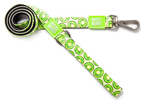Max & Molly Klassische Hundeleine, Neopren, gepolstert, wasserdicht, maschinenwaschbar, für mittelgroße Hunde, Kiwi, M